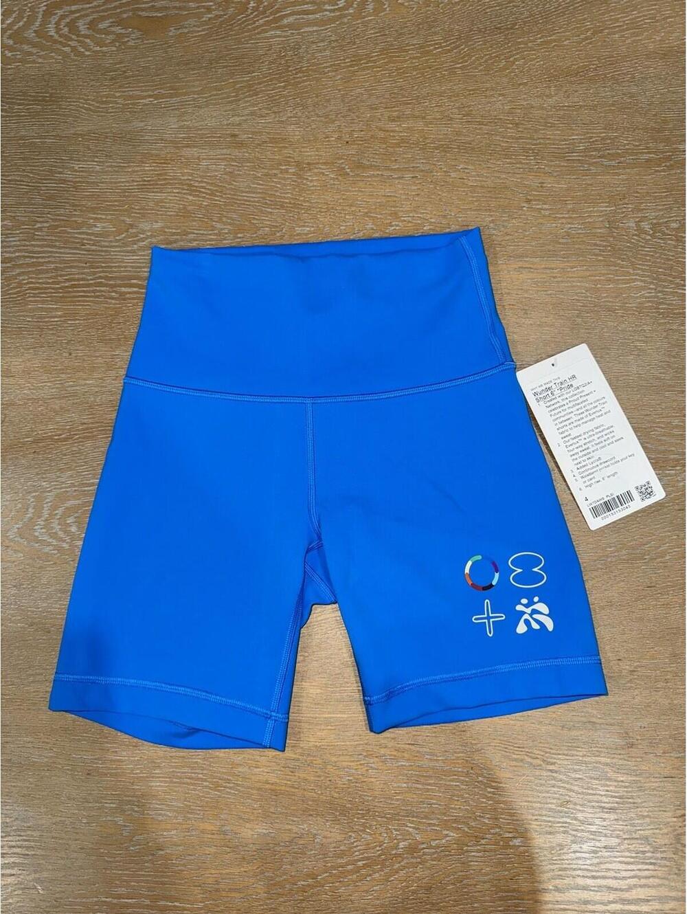 Lululemon Pride Wunder Train HR 6” Shorts NWT LIMITED EDITION Size 4 PLSI Blue